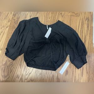 Young Fabulous & Broke black crop top